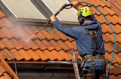 Démoussage et hydrofuge de toiture à Rhodon